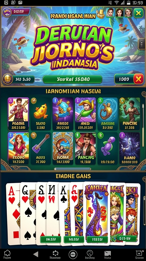 Pemandangan karakter utama yang sedang beraksi.