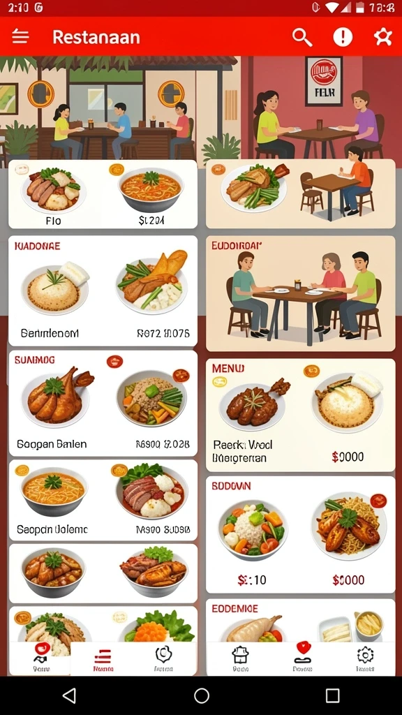 Tampilan antarmuka pengguna yang menarik.