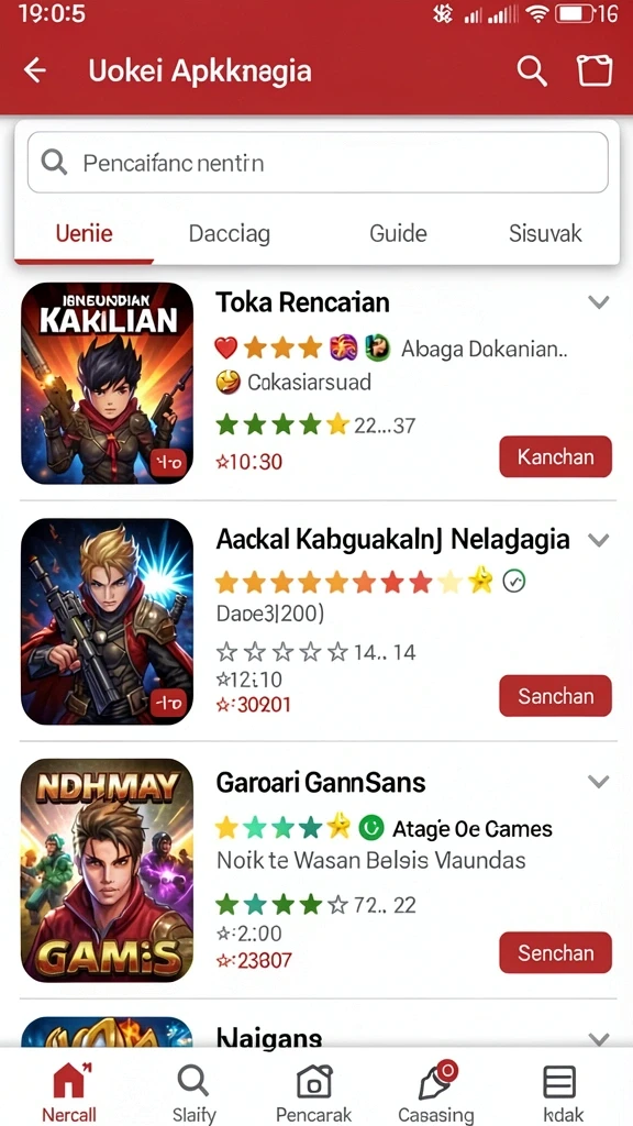 Tampilan utama yang menarik dan mudah dinavigasi.