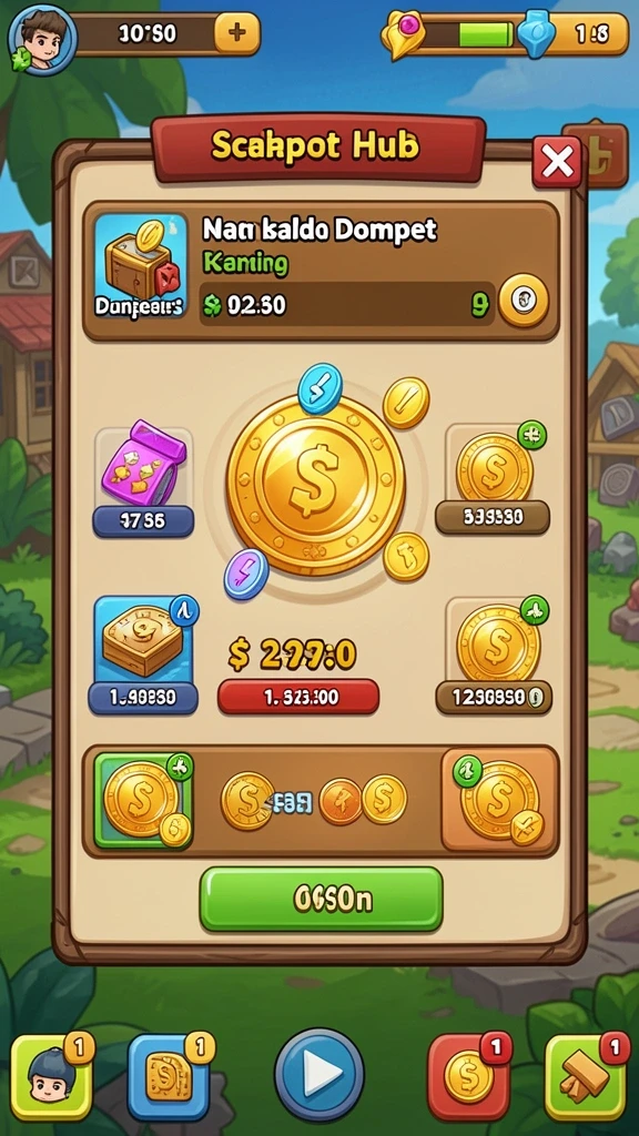 Tampilan utama HAKIM4D dengan berbagai pilihan game.