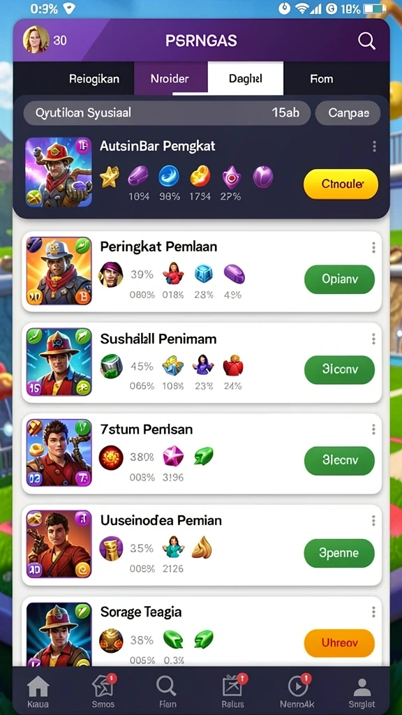 Interface yang user-friendly untuk semua pemain.
