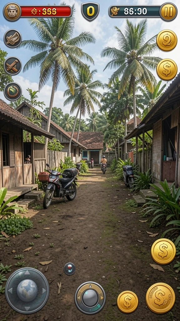 Karakter utama yang siap menghadapi tantangan.