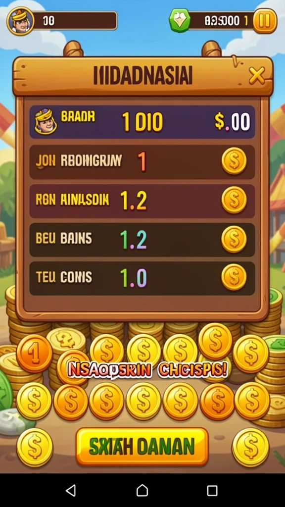Screenshot menunjukkan beragam pilihan mesin slot yang tersedia.
