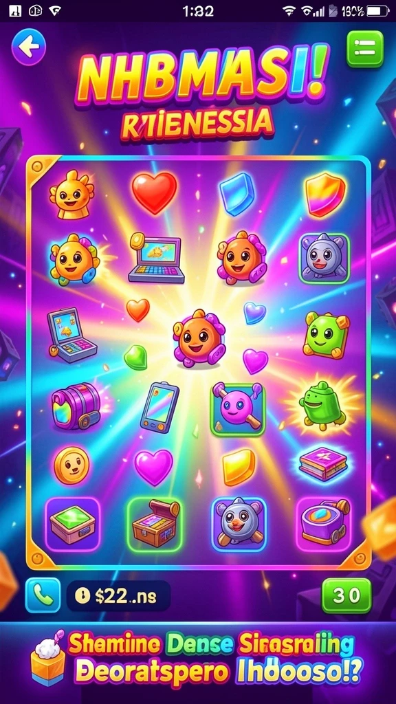 Tangkapan layar menunjukkan gameplay seru dengan grafis menarik.