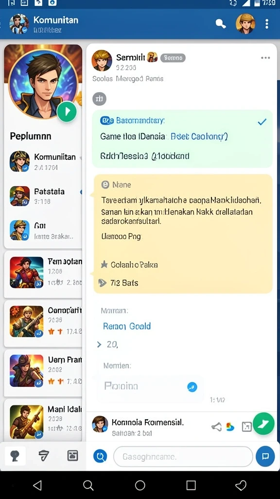 Fitur interaktif yang membuat permainan semakin seru.