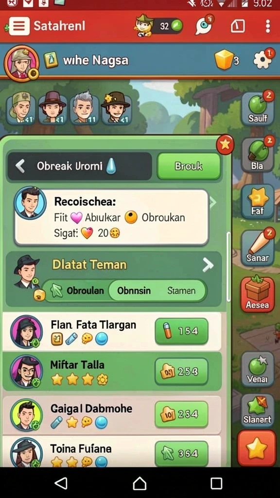 Screenshot fitur promosi dan bonus yang menguntungkan.