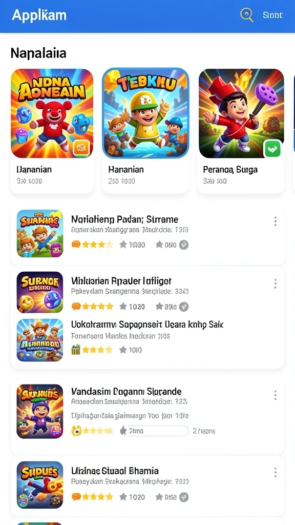 Tampilan level dengan grafis yang menakjubkan.