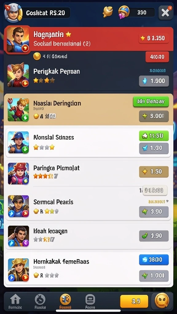 Tangkapan layar saat pemain mengikuti kompetisi multiplayer.