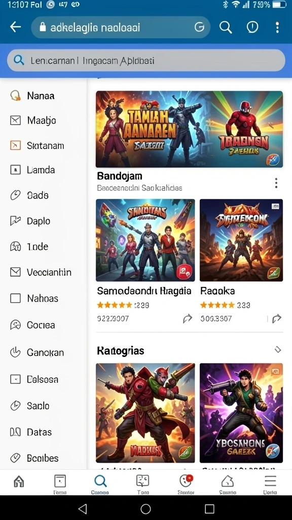 Tangkapan layar karakter unik dalam permainan.