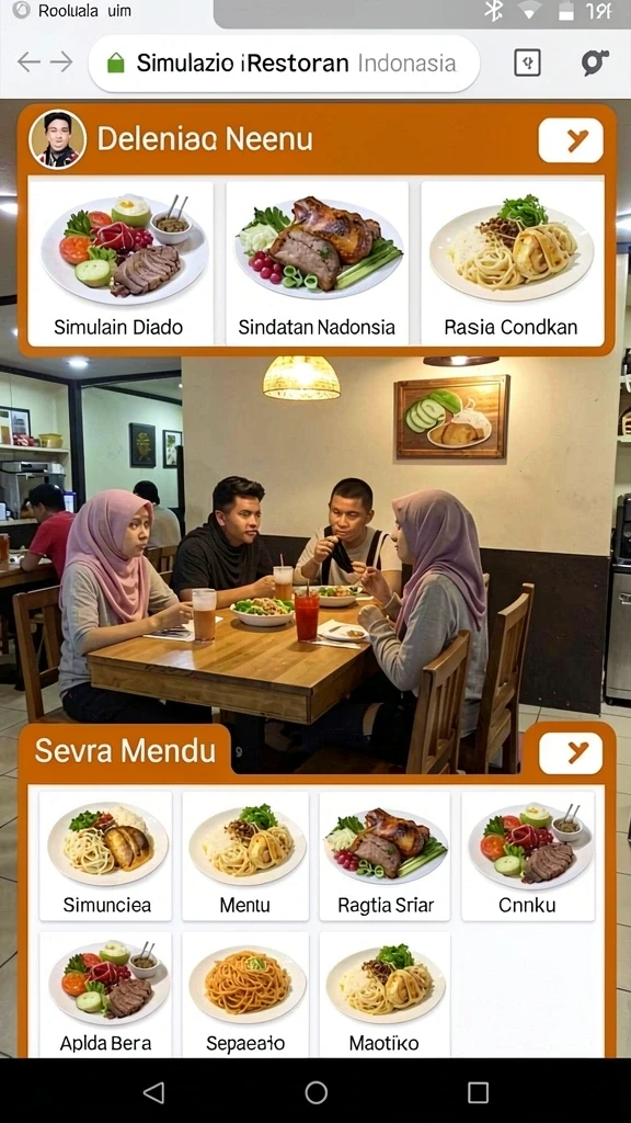 Tampilan pertarungan epik di arena.
