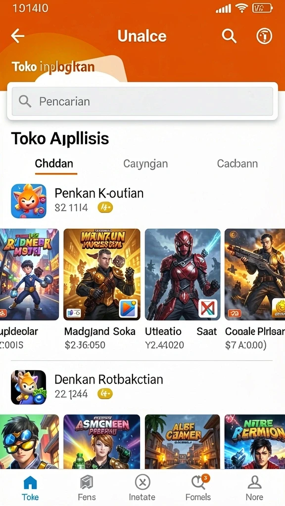 Tampilan antarmuka yang menarik dan mudah digunakan.