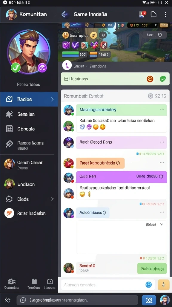 Grafis yang menarik dan penuh warna.