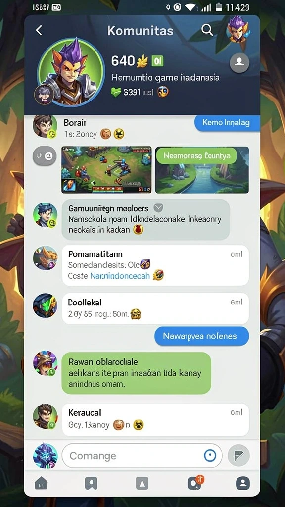 Tampilan awal game yang menarik dengan karakter menarik.