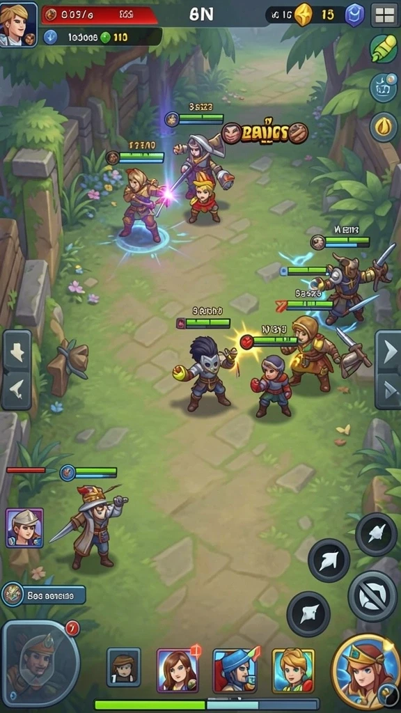 Tampilan level yang penuh warna dan detail.