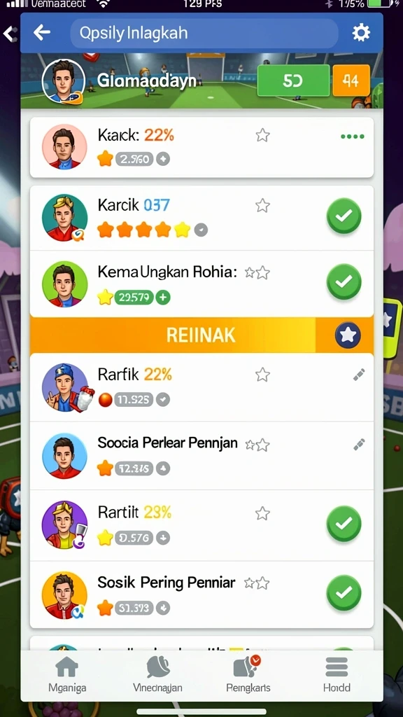 Karakter unik dengan desain menarik.