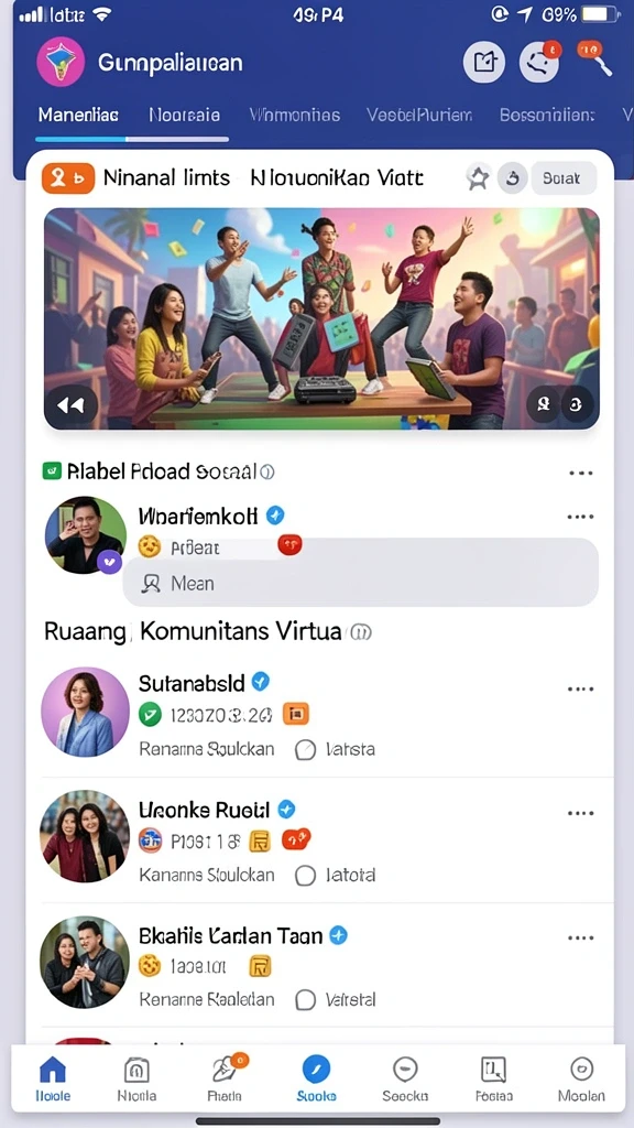 Kompetisi dengan teman untuk meraih posisi tertinggi.