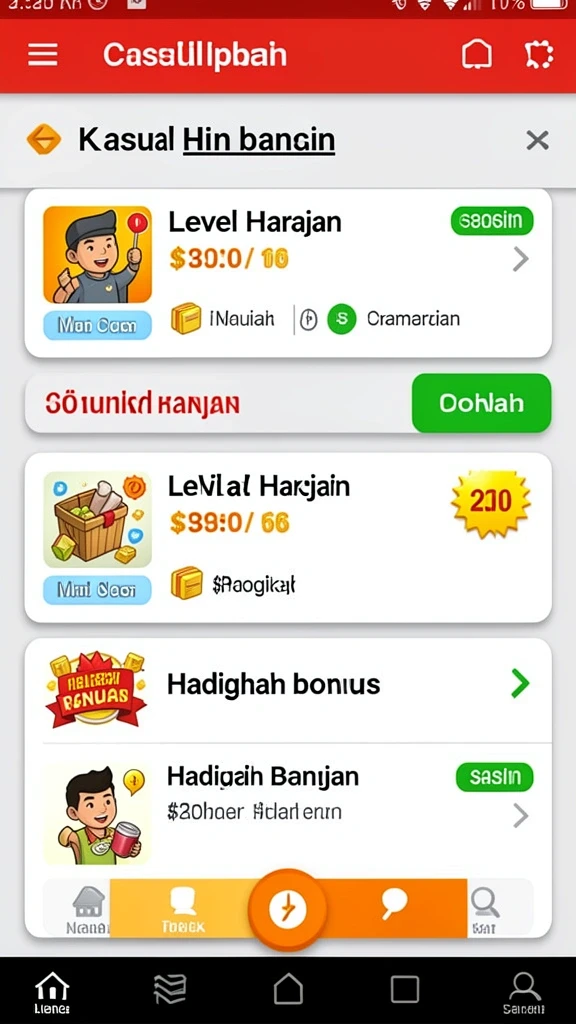 Karakter yang dapat diupgrade untuk meningkatkan kemampuan.