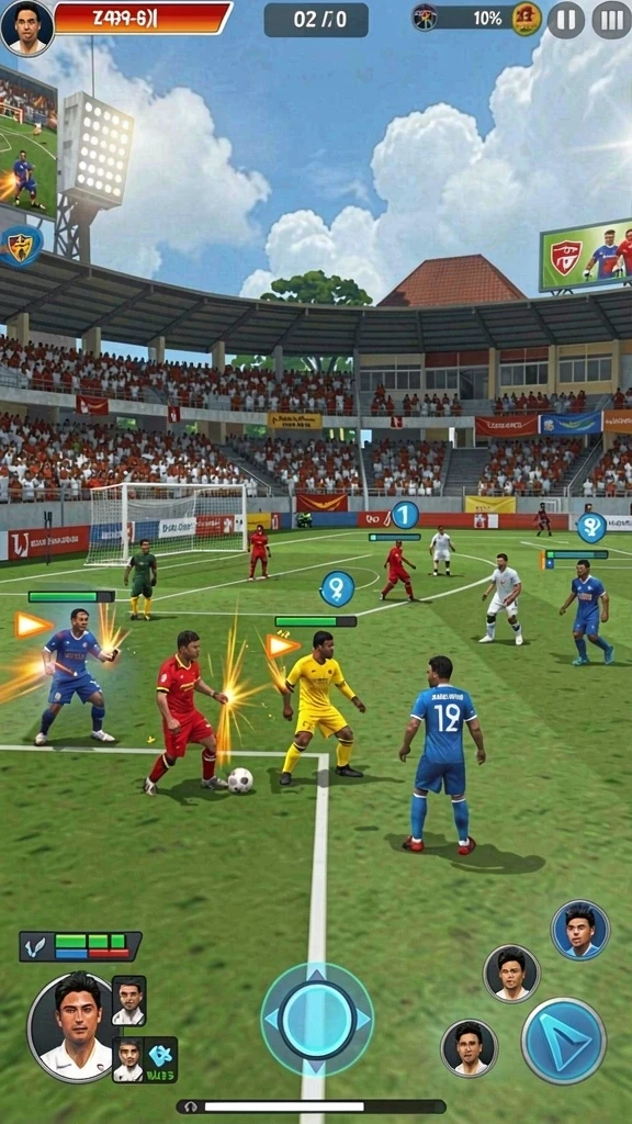 Bergabung dengan teman-teman dalam mode multiplayer.