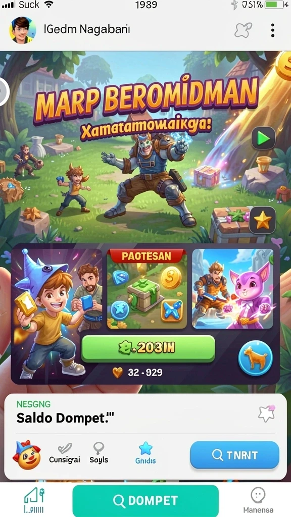 Gameplay seru di level yang beragam.