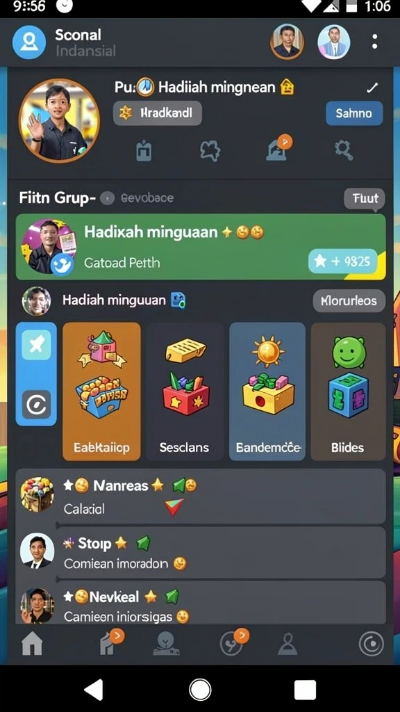 Tampilan awal permainan yang menarik dan intuitif.