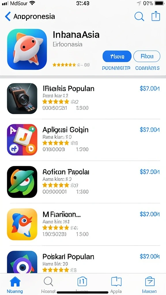 Screenshot dari koleksi tema permainan yang beragam.