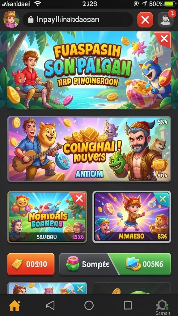 Berbagai mesin slot dengan tema berbeda untuk dipilih.