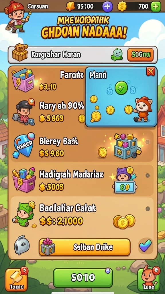Level menantang yang meningkatkan ketegangan permainan.