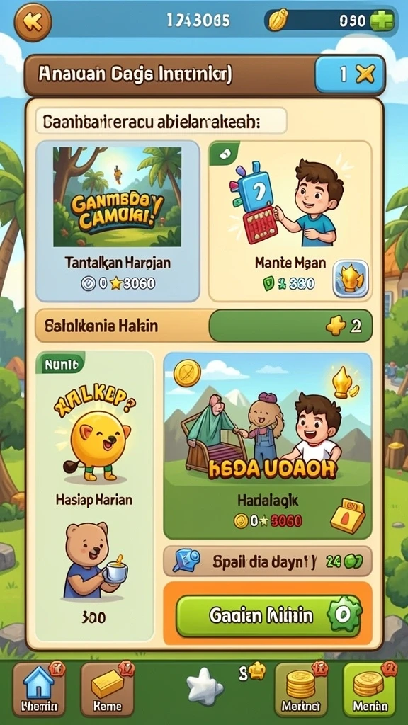 Karakter yang dapat disesuaikan dengan berbagai aksesoris.
