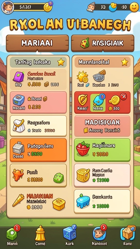 Gameplay seru dan menantang.